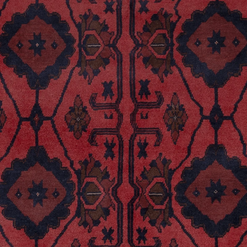 Afghan Teppich - Kunduz - 156 x 200 cm - rot
