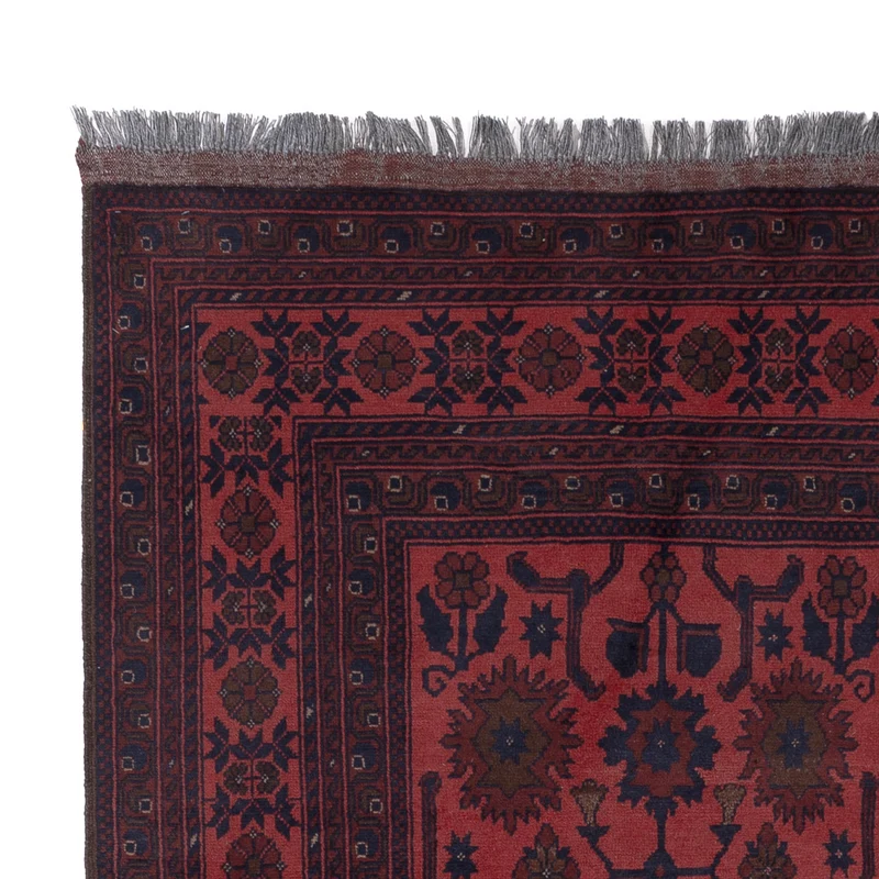 Afghan Teppich - Kunduz - 156 x 200 cm - rot