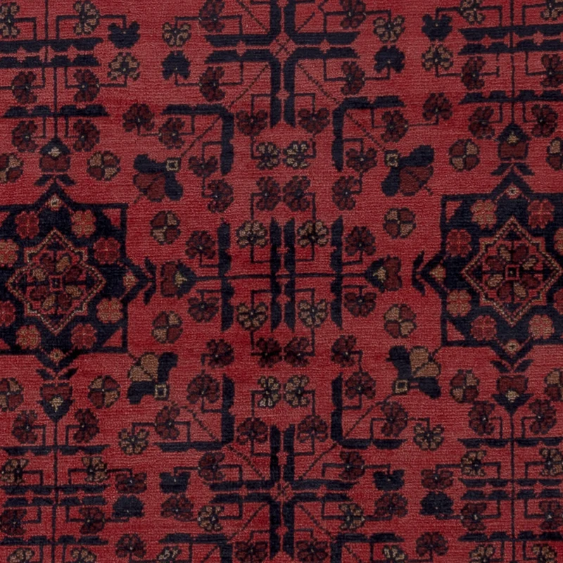 Afghan Teppich - Kunduz - 155 x 202 cm - rot