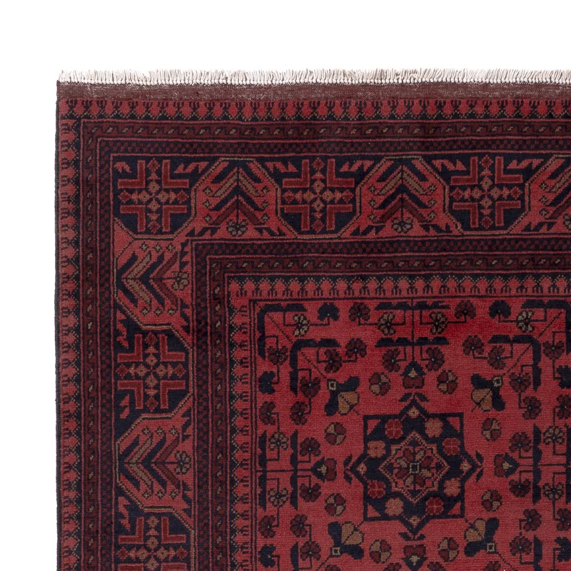 Afghan Teppich - Kunduz - 155 x 202 cm - rot