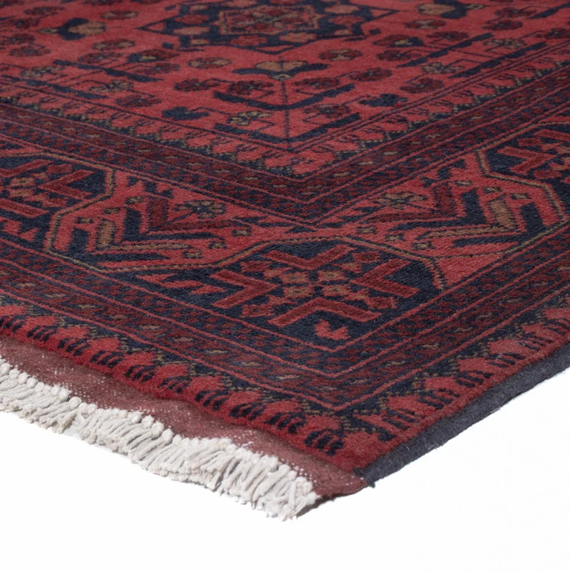 Afghan Teppich - Kunduz - 155 x 202 cm - rot