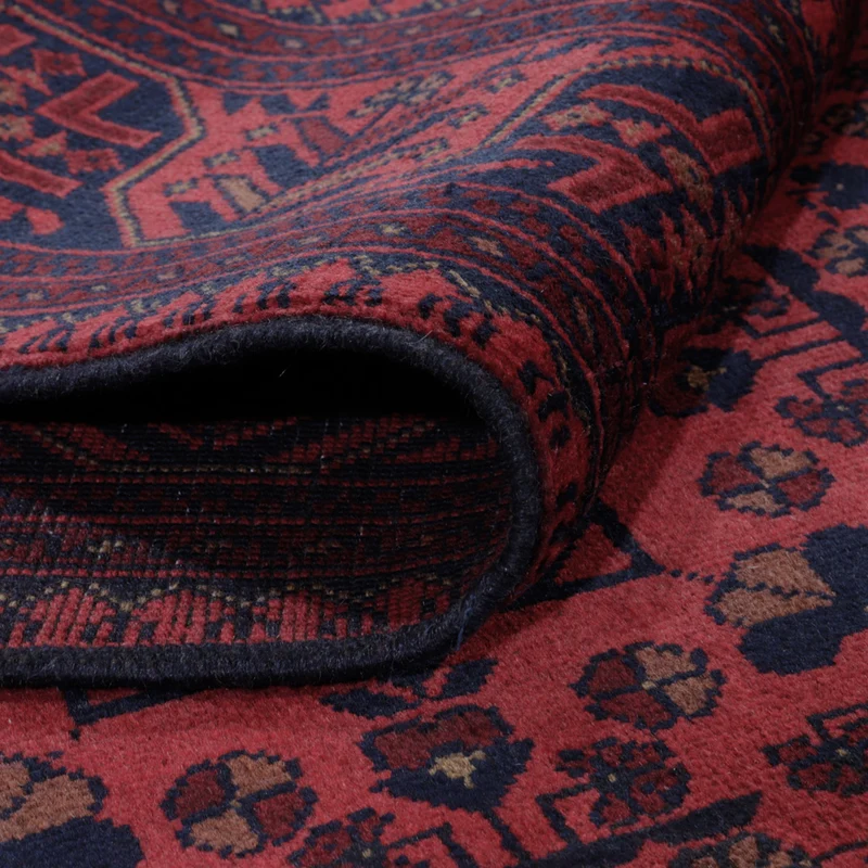 Afghan Teppich - Kunduz - 155 x 202 cm - rot