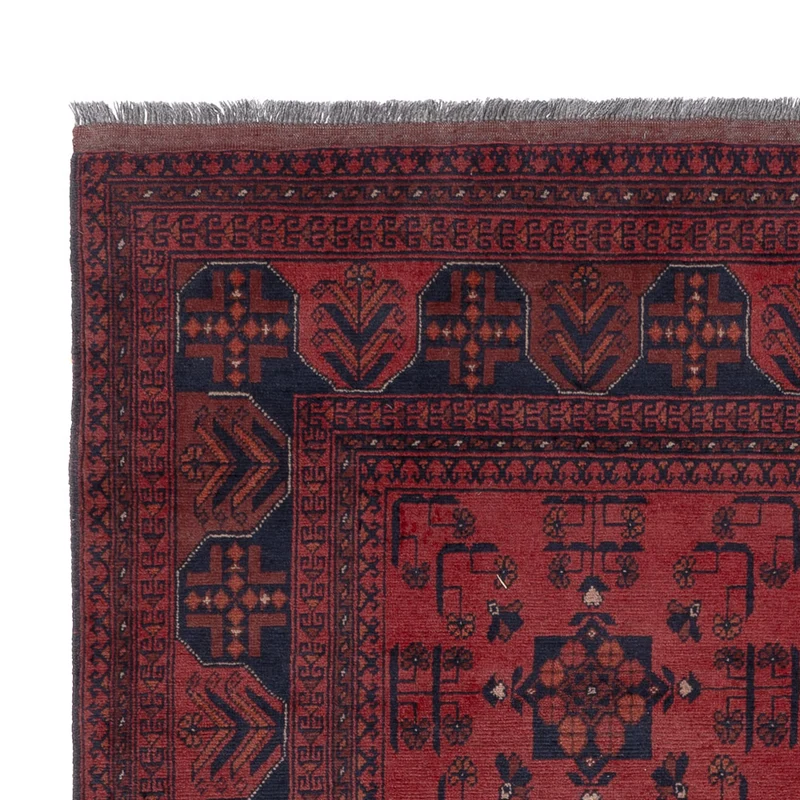 Afghan Teppich - Kunduz - 154 x 203 cm - rot