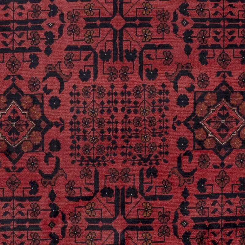 Afghan Teppich - Kunduz - 154 x 197 cm - rot