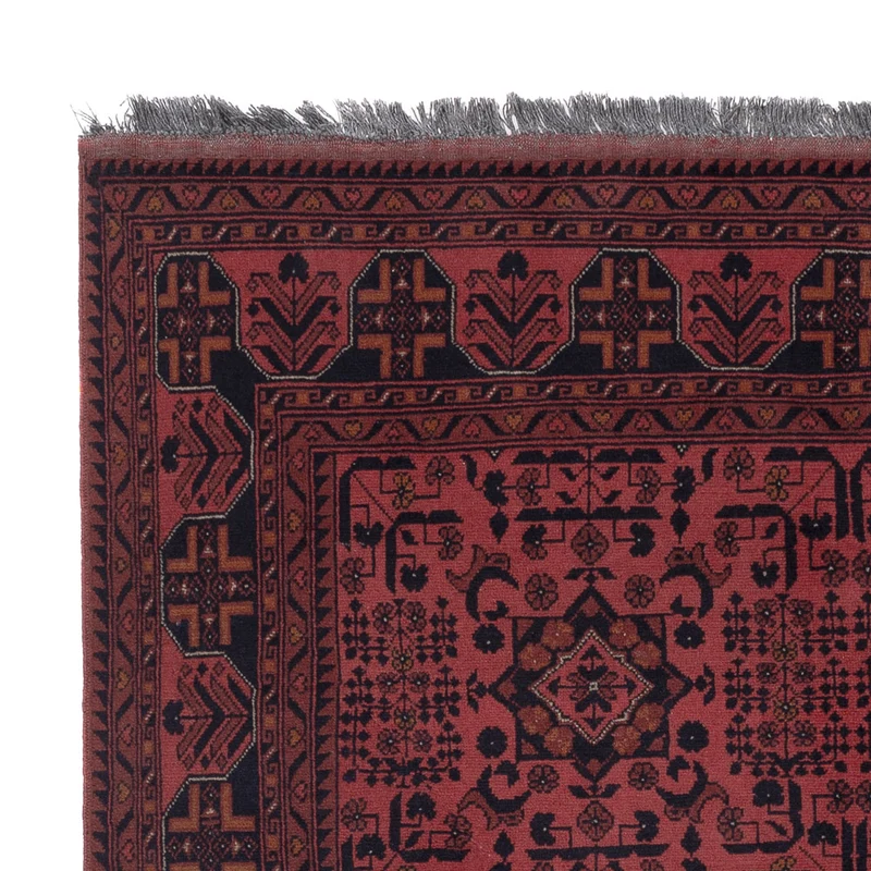 Afghan Teppich - Kunduz - 154 x 197 cm - rot