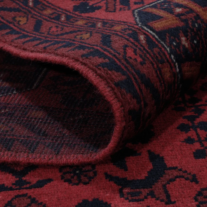 Afghan Teppich - Kunduz - 154 x 197 cm - rot