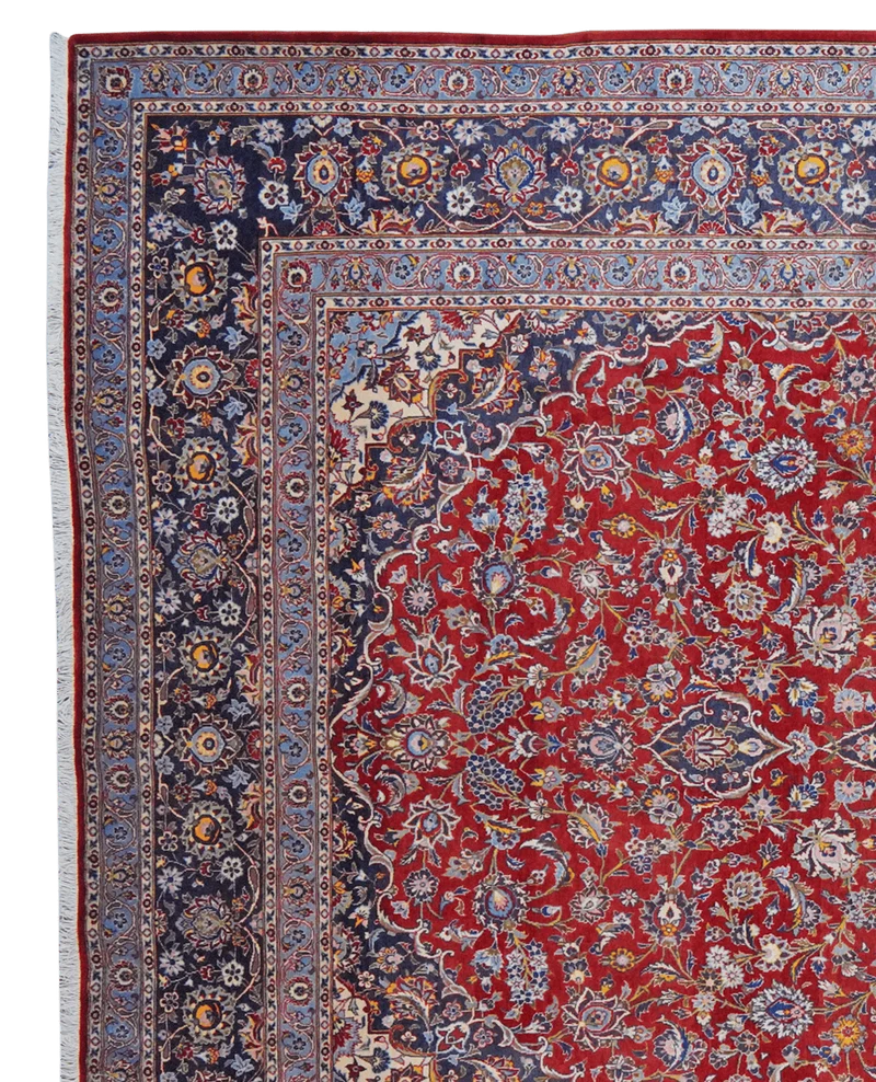 Kashan · Handgeknüpft – Rot, 443x295 cm