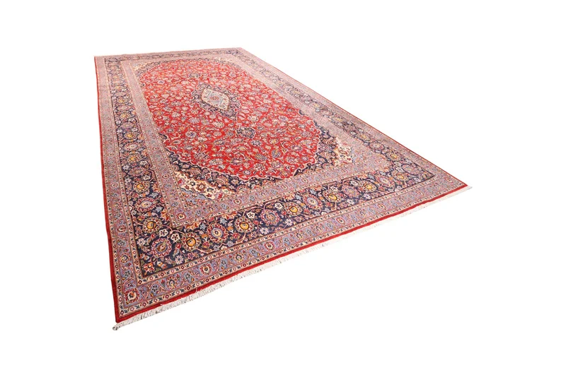 Kashan · Handgeknüpft – Rot, 443x295 cm