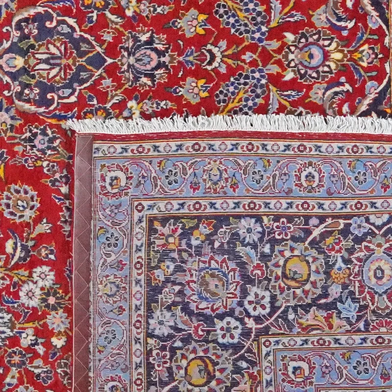 Kashan · Handgeknüpft – Rot, 443x295 cm