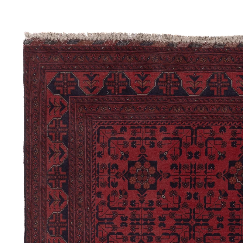 Afghan Teppich - Kunduz - 204 x 296 cm - rot
