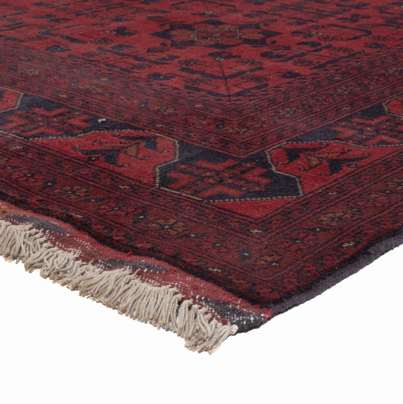 Afghan Teppich - Kunduz - 204 x 296 cm - rot