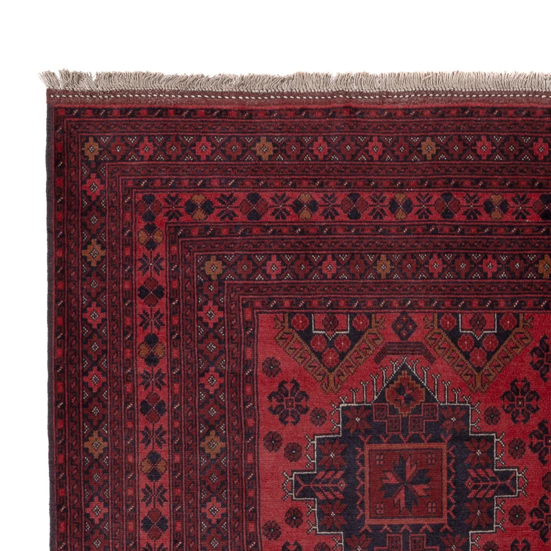 Afghan Teppich - Kunduz - 205 x 297 cm - rot