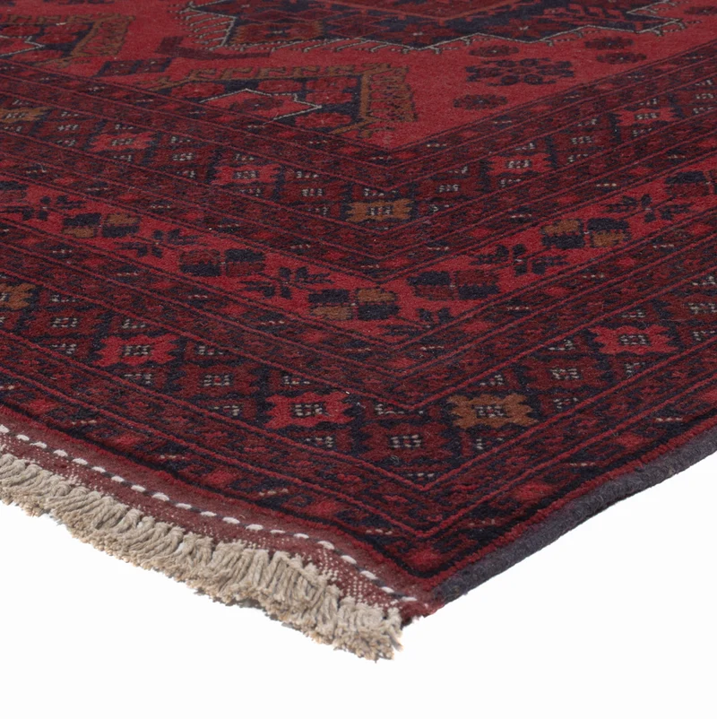 Afghan Teppich - Kunduz - 205 x 297 cm - rot