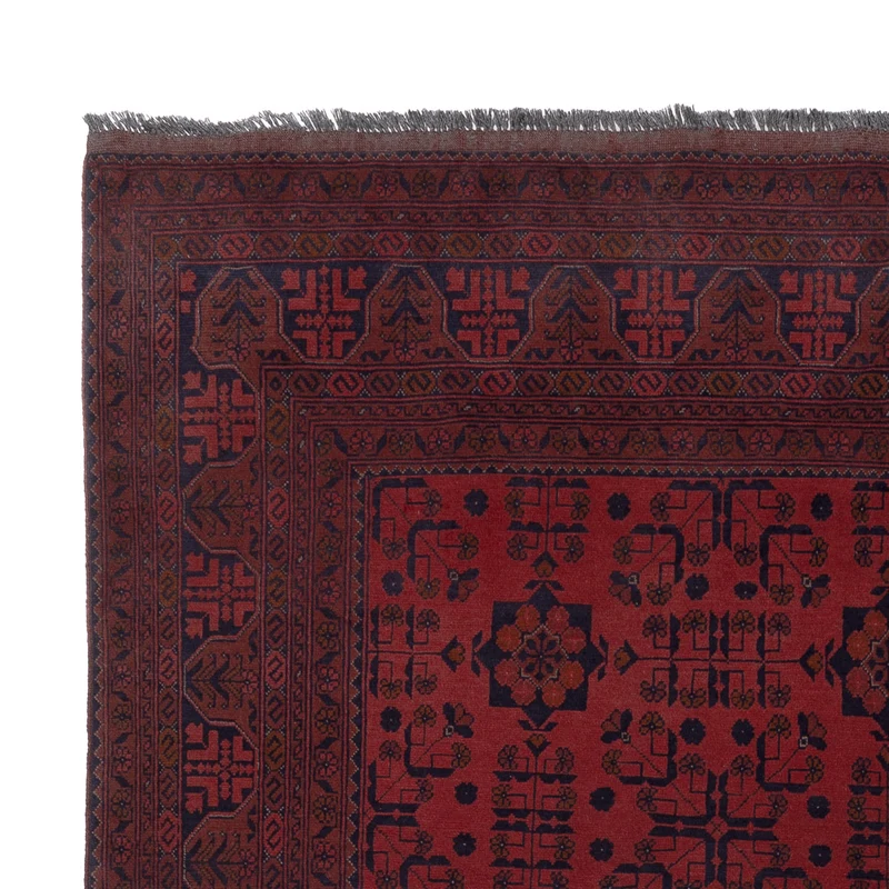 Afghan Teppich - Kunduz - 199 x 298 cm - rot