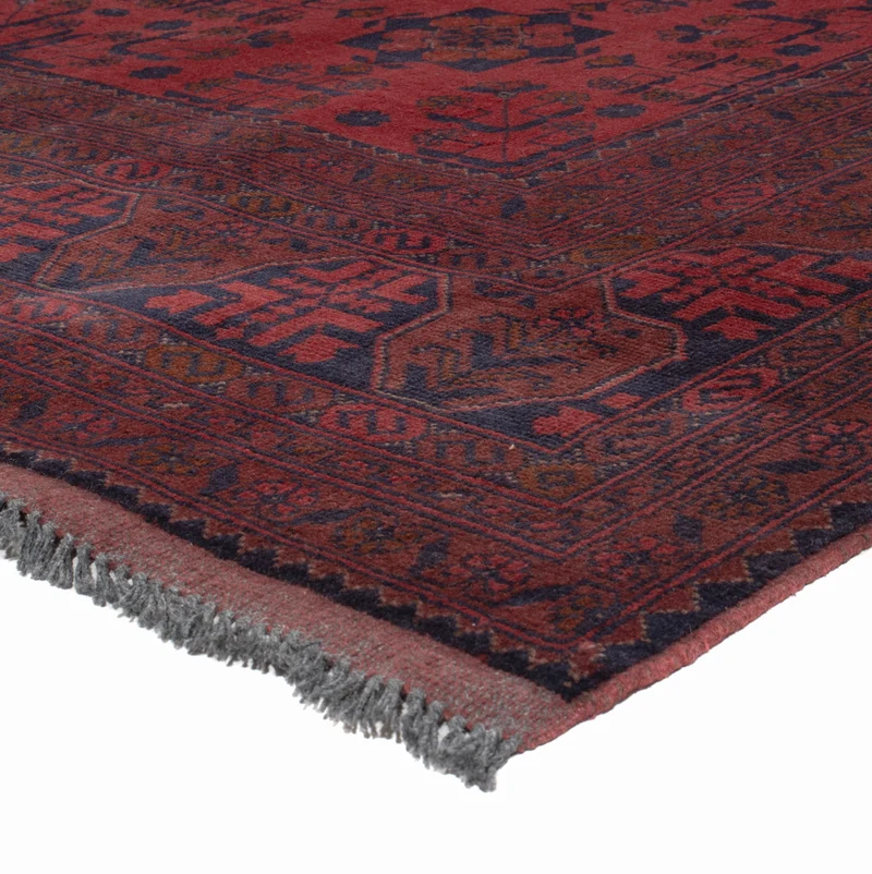 Afghan Teppich - Kunduz - 199 x 298 cm - rot