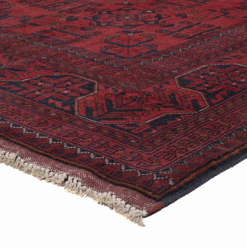 Afghan Teppich - Kunduz - 205 x 291 cm - rot