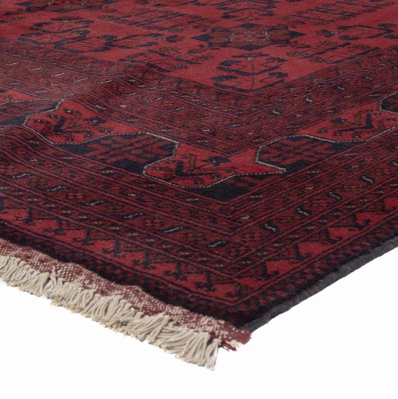 Afghan Teppich - Kunduz - 205 x 292 cm - rot