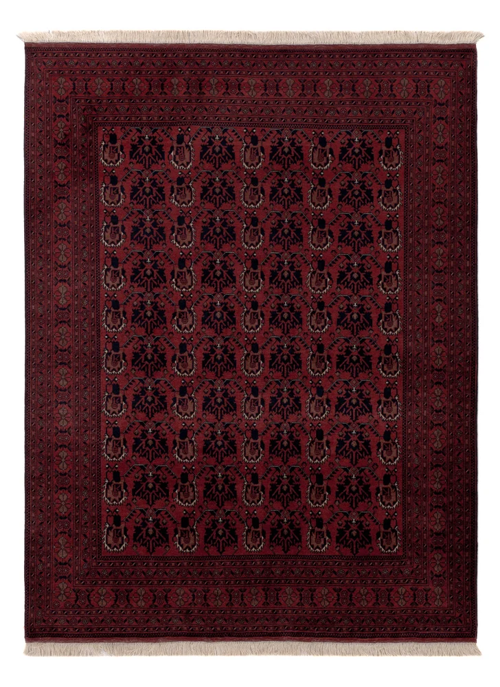 Afghan Teppich 149x195cm - Orientteppich - rot