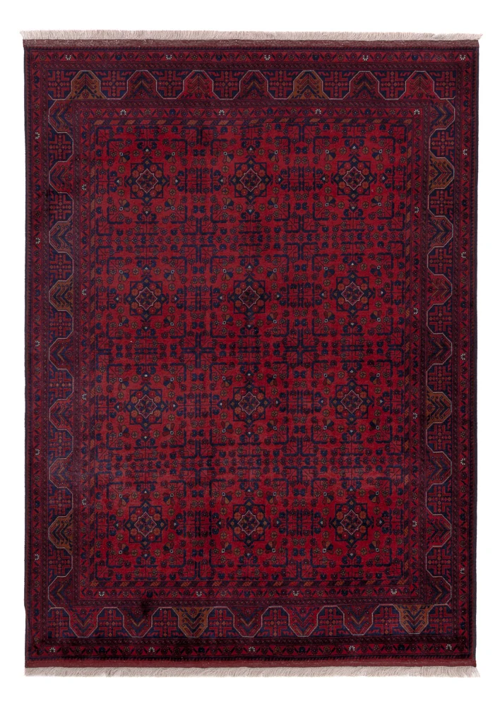 Afghan Teppich 147x203cm - Orientteppich - rot