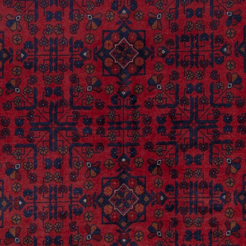 Afghan Teppich 147x203cm - Orientteppich - rot