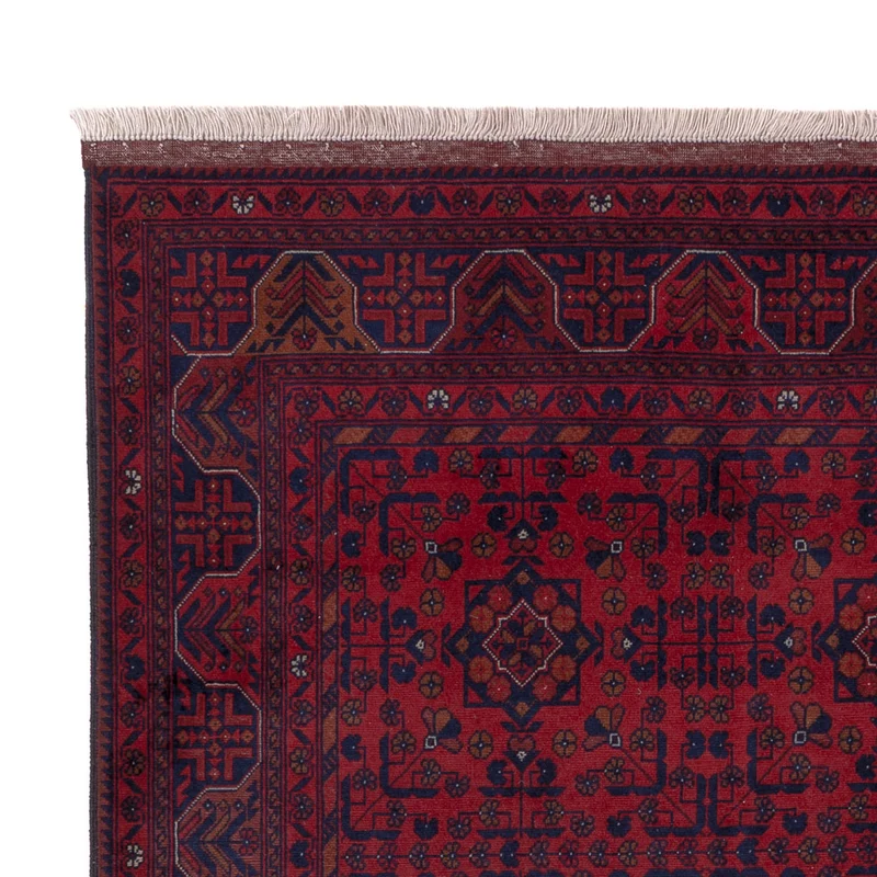 Afghan Teppich 147x203cm - Orientteppich - rot
