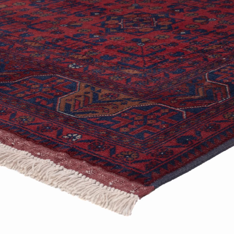 Afghan Teppich 147x203cm - Orientteppich - rot