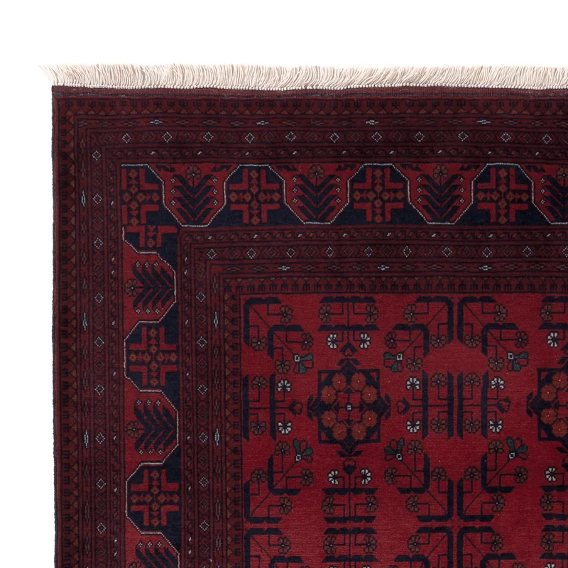 Afghan Teppich 150x198cm - Orientteppich - rot