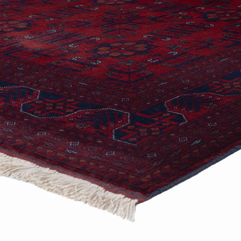 Afghan Teppich 150x198cm - Orientteppich - rot