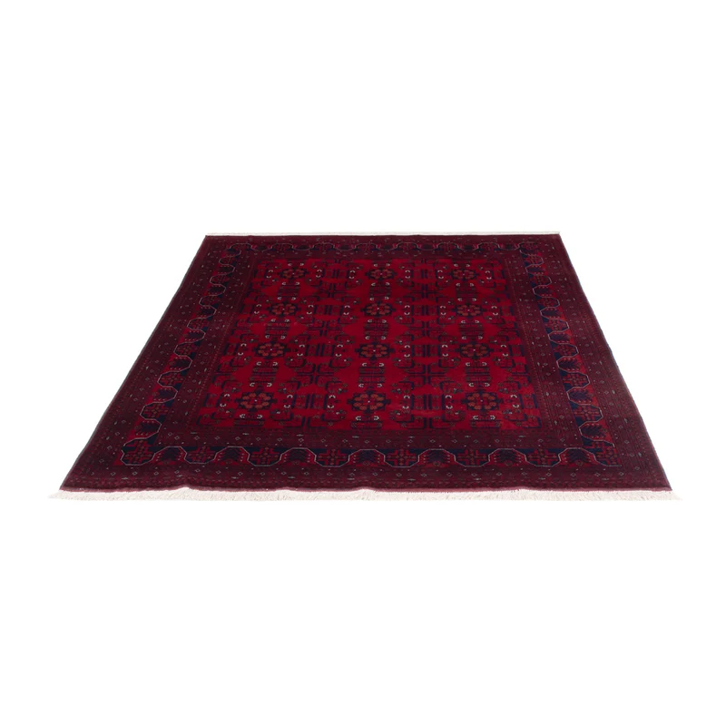 Afghan Teppich 150x198cm - Orientteppich - rot
