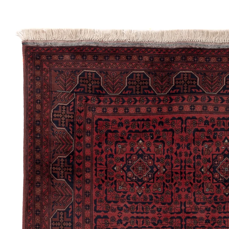 Afghan Teppich 147x193cm - Orientteppich - rot