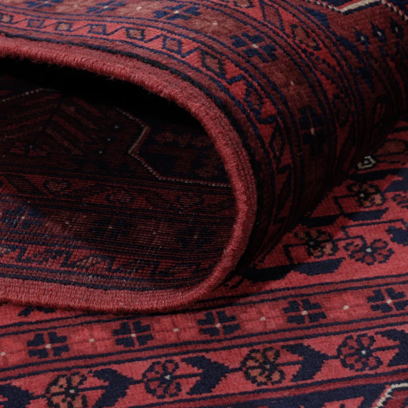 Afghan Teppich 147x193cm - Orientteppich - rot