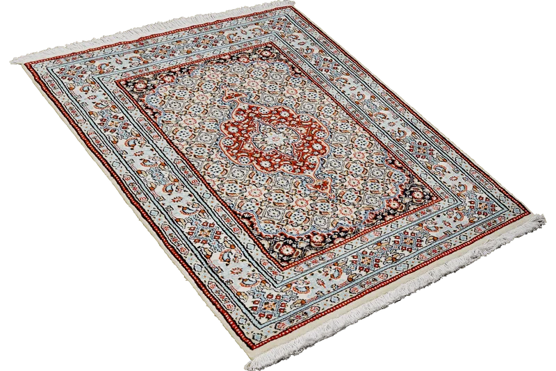 Moud Mahi · Handgeknüpft – Beige, 126x78 cm
