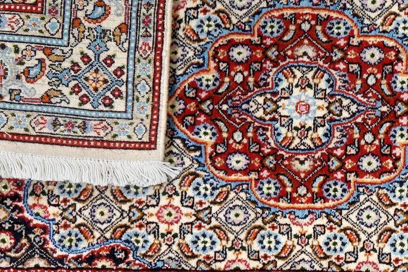 Moud Mahi · Handgeknüpft – Beige, 126x78 cm