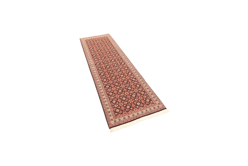 Tabriz 50 Raj · Handgeknüpft – Schwarz, 202x65 cm
