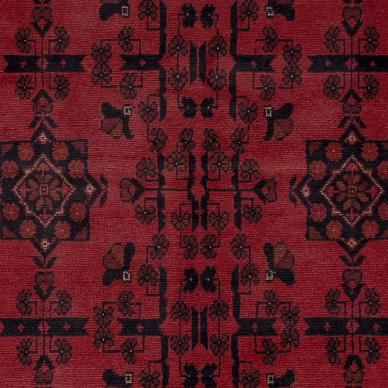 Afghan Teppich - Kunduz - 153 x 200 cm - rot