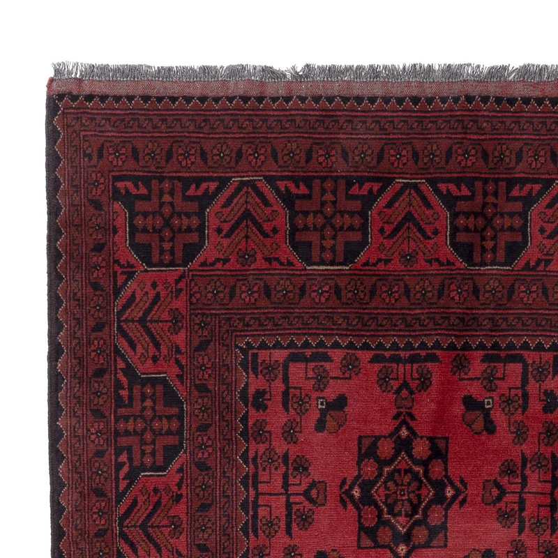 Afghan Teppich - Kunduz - 153 x 200 cm - rot