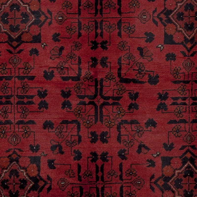 Afghan Teppich - Kunduz - 153 x 198 cm - rot
