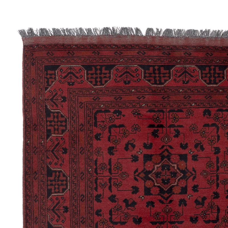 Afghan Teppich - Kunduz - 153 x 198 cm - rot