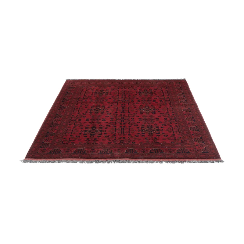 Afghan Teppich - Kunduz - 153 x 198 cm - rot