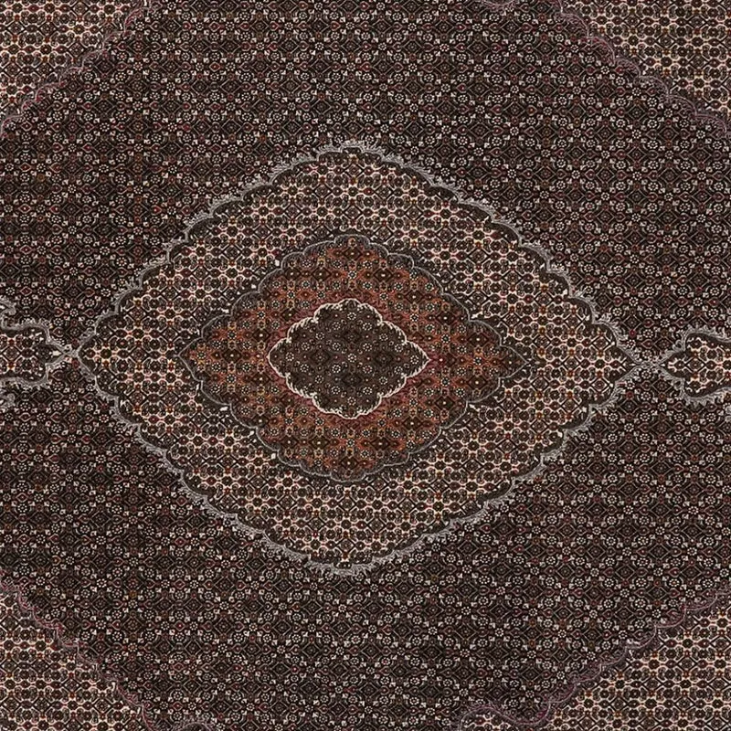 Tabriz 40 Raj · Handgeknüpft – Schwarz, 350x250 cm