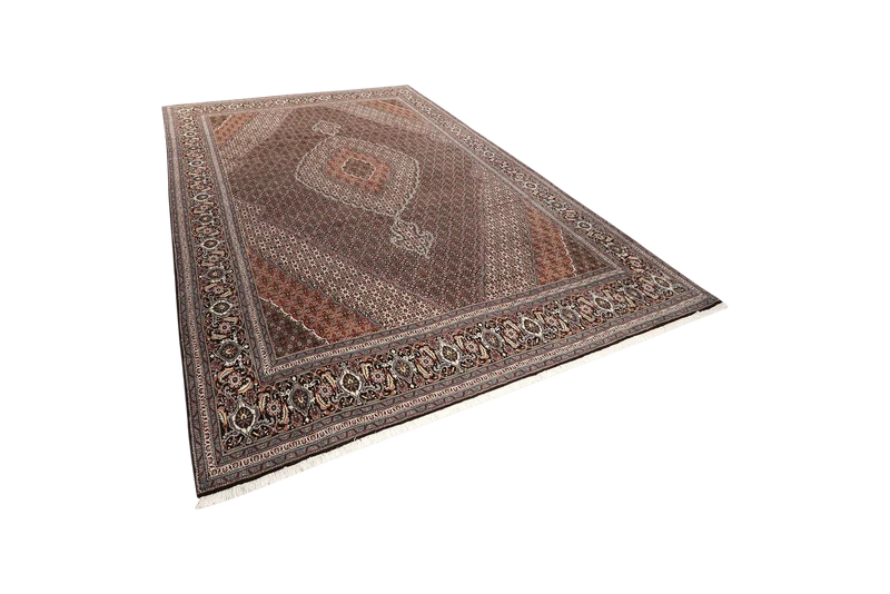 Tabriz 40 Raj · Handgeknüpft – Schwarz, 350x250 cm