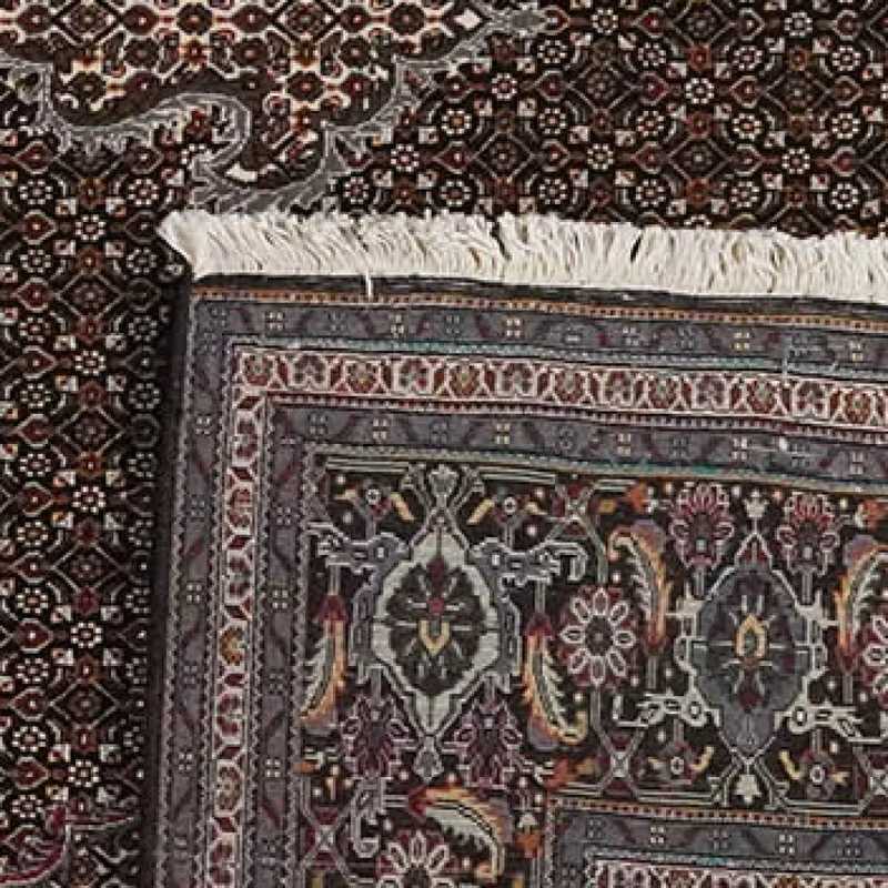 Tabriz 40 Raj · Handgeknüpft – Schwarz, 350x250 cm