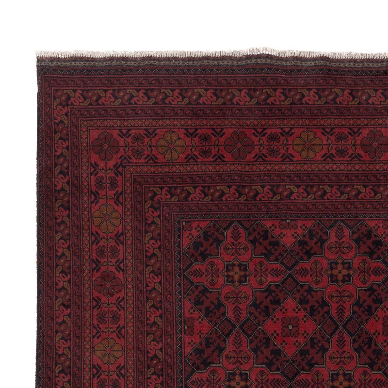 Afghan Teppich - Kunduz - 197 x 295 cm - rot