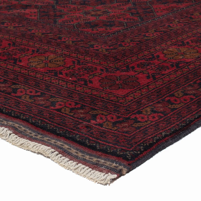 Afghan Teppich - Kunduz - 197 x 295 cm - rot