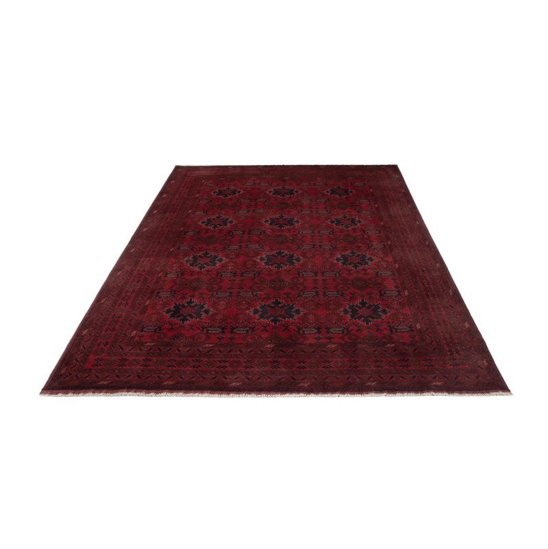 Afghan Teppich - Kunduz - 199 x 294 cm - rot
