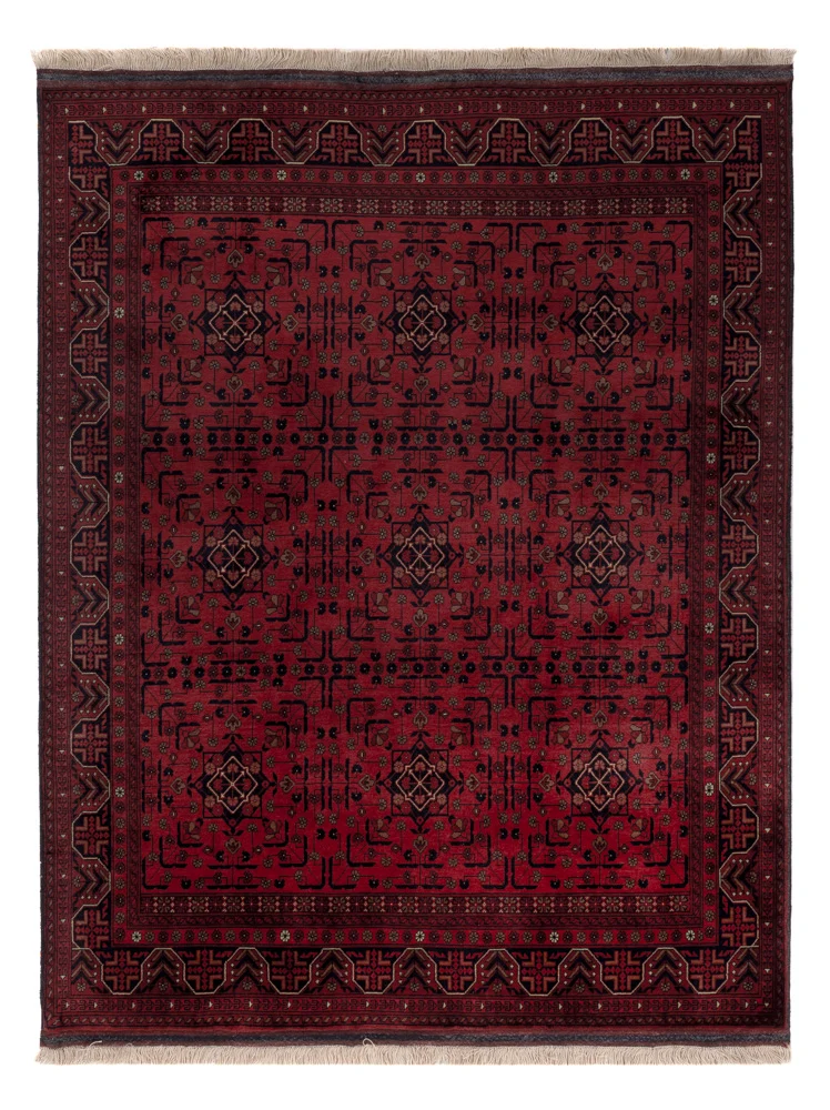 Afghan Teppich 148x191cm - Orientteppich - rot