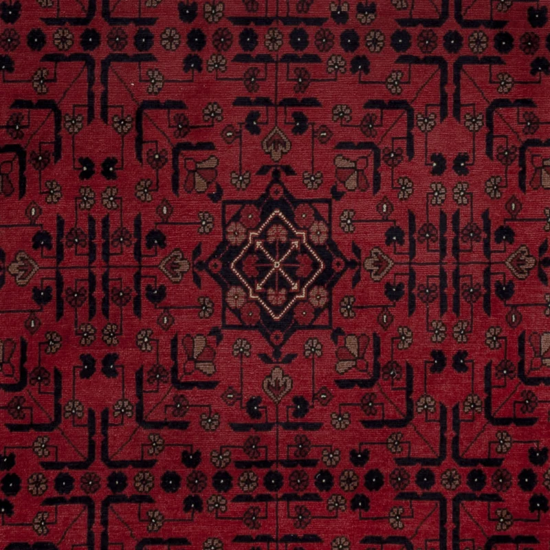Afghan Teppich 148x191cm - Orientteppich - rot