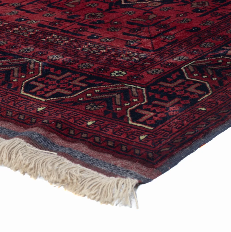 Afghan Teppich 148x191cm - Orientteppich - rot