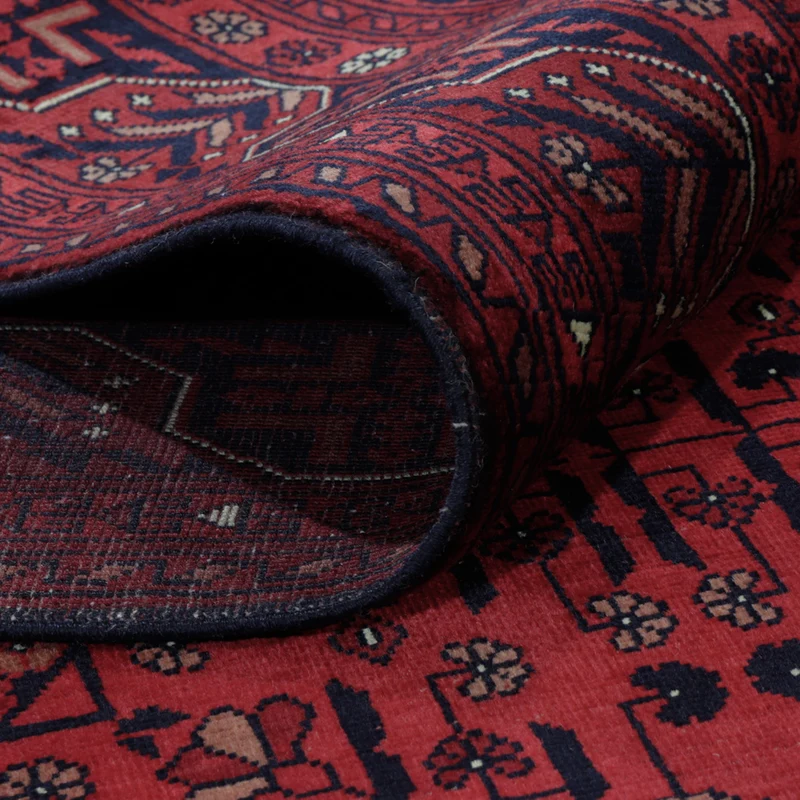 Afghan Teppich 148x191cm - Orientteppich - rot