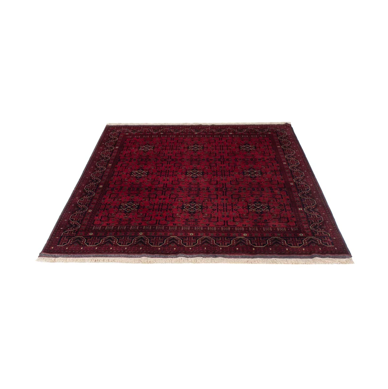 Afghan Teppich 148x191cm - Orientteppich - rot